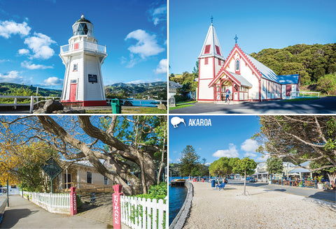 SCA322 - Akaroa - Small Postcard - Postcards NZ Ltd