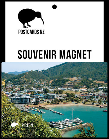 MMB144 - Picton Foreshore From Victoria Domain - Magnet - Postcards NZ Ltd