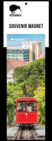 PWG135 - Wellington Cable Car - Panoramic Magnet - Postcards NZ Ltd