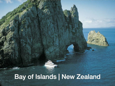 LBI025 - Motukokako  (Hole In The Rock) - Large Postcard - Postcards NZ Ltd