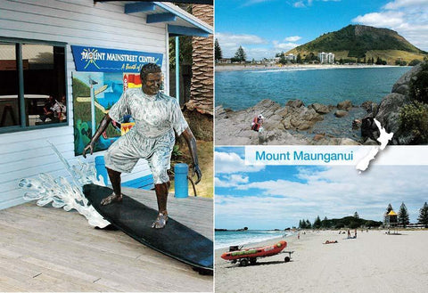 SBP192 - Mt Maunganui - Main Beach Summer Scene - Small Pos