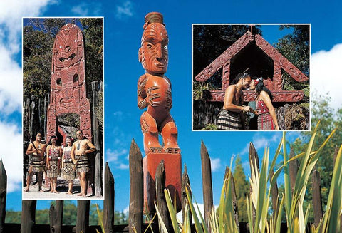 SRO883 - Maori Warrior 1 - Small Postcard