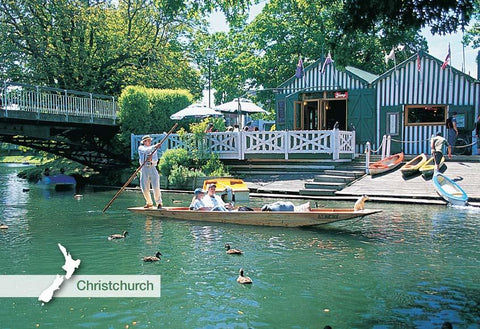 SCA263 - Antigua Boatsheds - Small Postcard - Postcards NZ Ltd