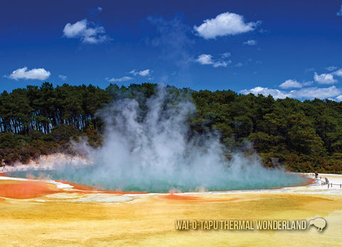 SRO218 - Blue And Green Lakes - Small Postcard