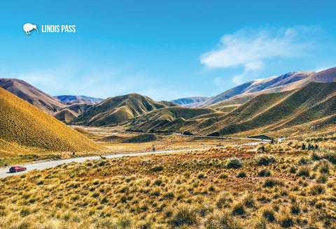 SOT758 - The Lindis Pass, Central Otago - Small Postcard - Postcards NZ Ltd
