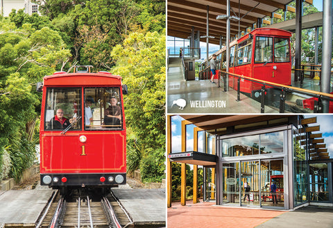SWG1007 - Cable Car Multi - Small Postcard - Postcards NZ Ltd