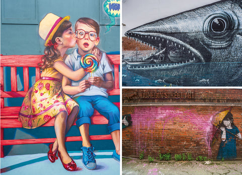 LDN209 - Street Art, Dunedin - Large Postcard - Postcards NZ Ltd
