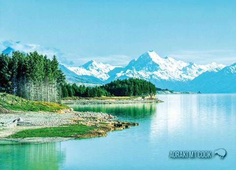 SMC344 - Mt Cook, Hooker Valley, Sealy Tarn - Small Postcar