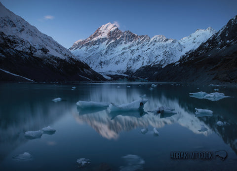 SMC345 - Mt Cook & Tasman - Small Postcard