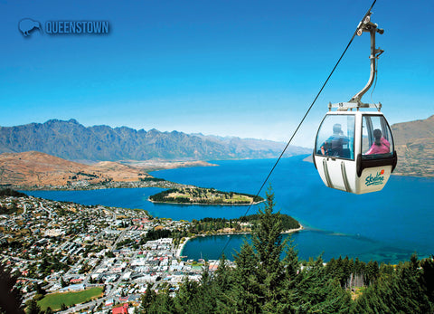 SQT810 - Queenstown At Night - Small Postcard