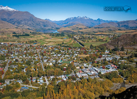 LQT127 - Arrowtown From Tobins Track - Large Postcard - Postcards NZ Ltd