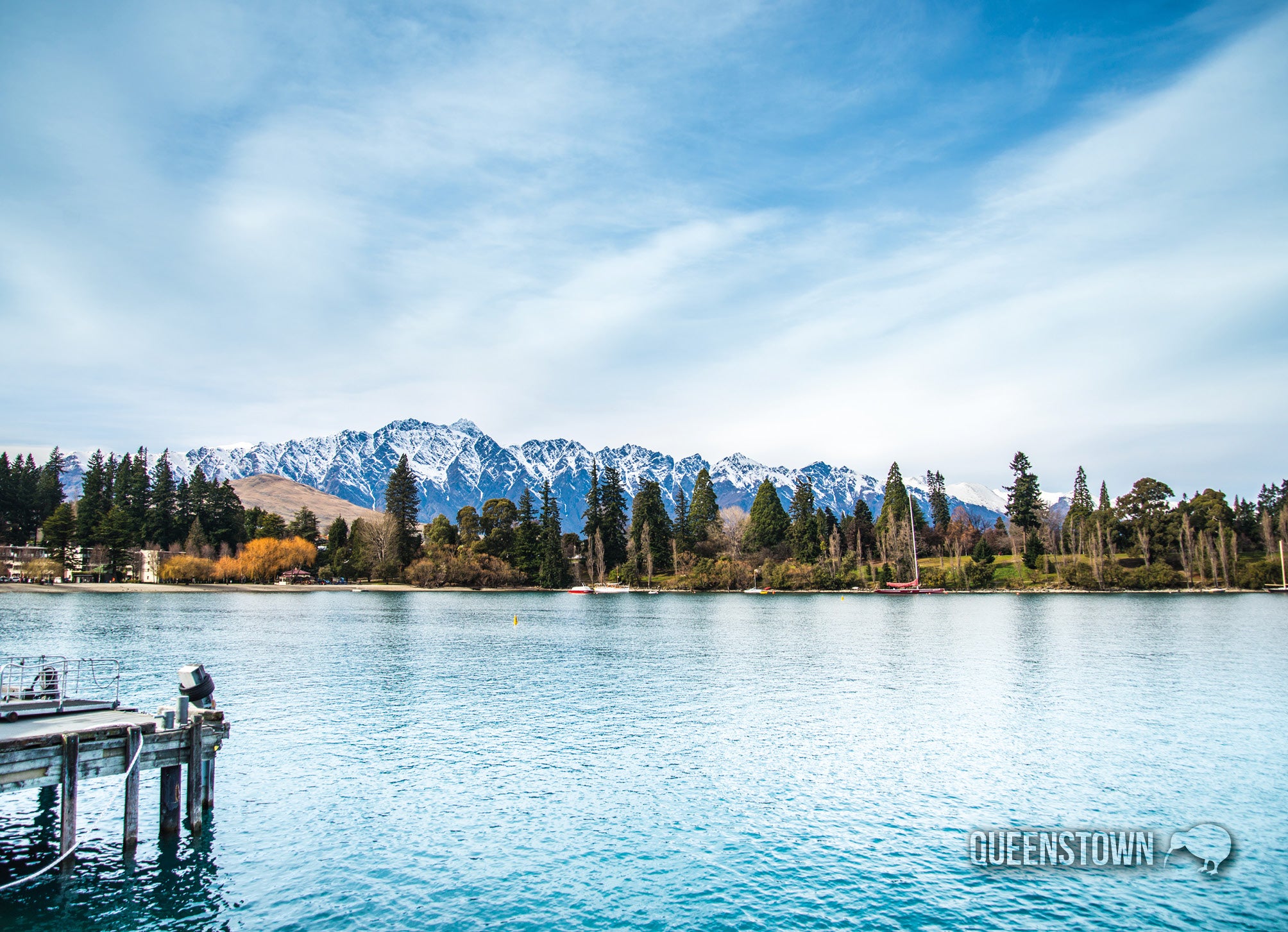 LQT136 - Queenstown, Lake Wakatipu - Large Postcard