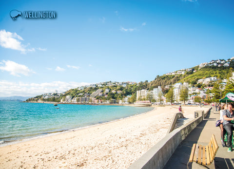 LWG190 - Wellington - Oriental Bay - Large Postcard - Postcards NZ Ltd