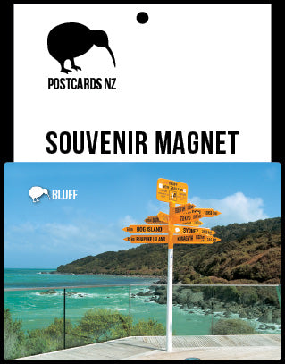 MSO231 - Signpost at Bluff - Magnet - Postcards NZ Ltd