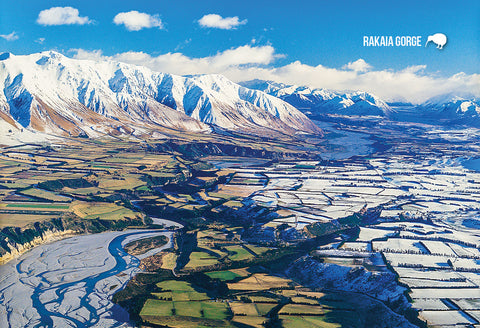 SCA289 - Mt Hutt And Rakaia Gorge - Small Postcard - Postcards NZ Ltd
