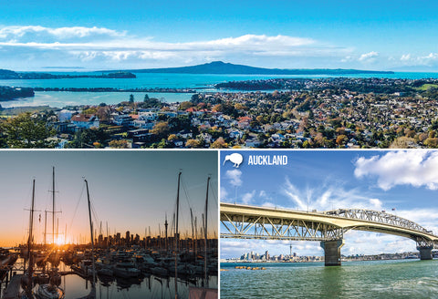 SAU99 - Auckland Harbour Bridge - Small Postcard