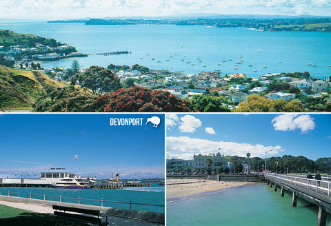 SAU130 - Auckland Multi - Small Postcard