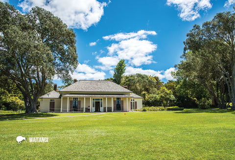 SBI164 - Maori House, Waitangi - Small Postcard