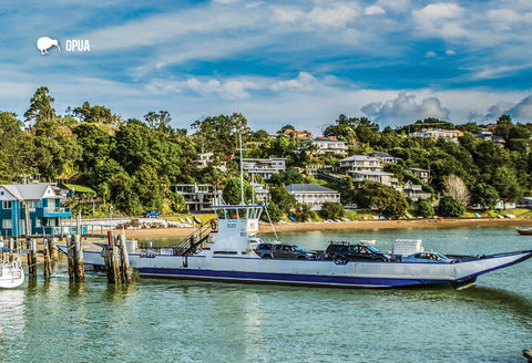 SBI173 - Car Ferry,  Opua - Small Postcard - Postcards NZ Ltd