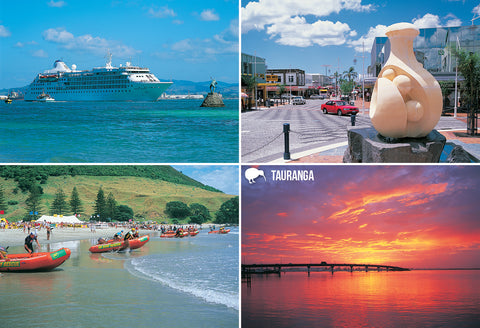 SBP198 - Tauranga/Mt Maunganui - Small Postcard - Postcards NZ Ltd