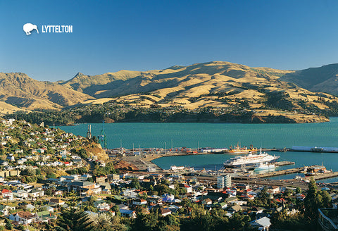 SCA283 - Lyttelton Harbour - Small Postcard - Postcards NZ Ltd