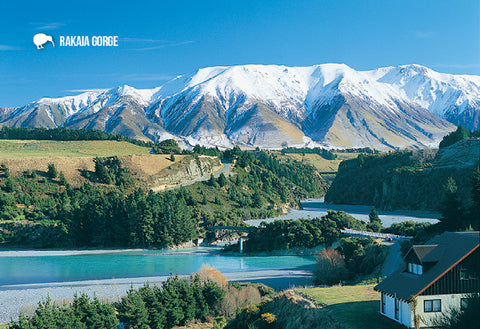 SCA291 - Rakaia Gorge - Small Postcard - Postcards NZ Ltd