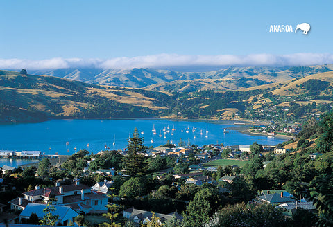 SCA305 - Akaroa - Small Postcard - Postcards NZ Ltd