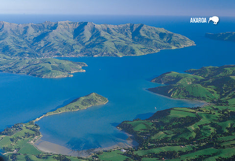 SCA307 - Akaroa Harbour - Small Postcard - Postcards NZ Ltd