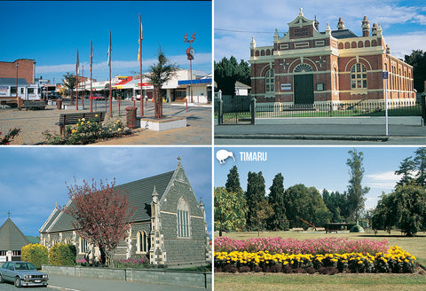 SCA419 - Temuka Multi - Small Postcard - Postcards NZ Ltd