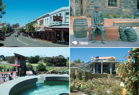 SCA421 - Timaru Multi - Small Postcard - Postcards NZ Ltd