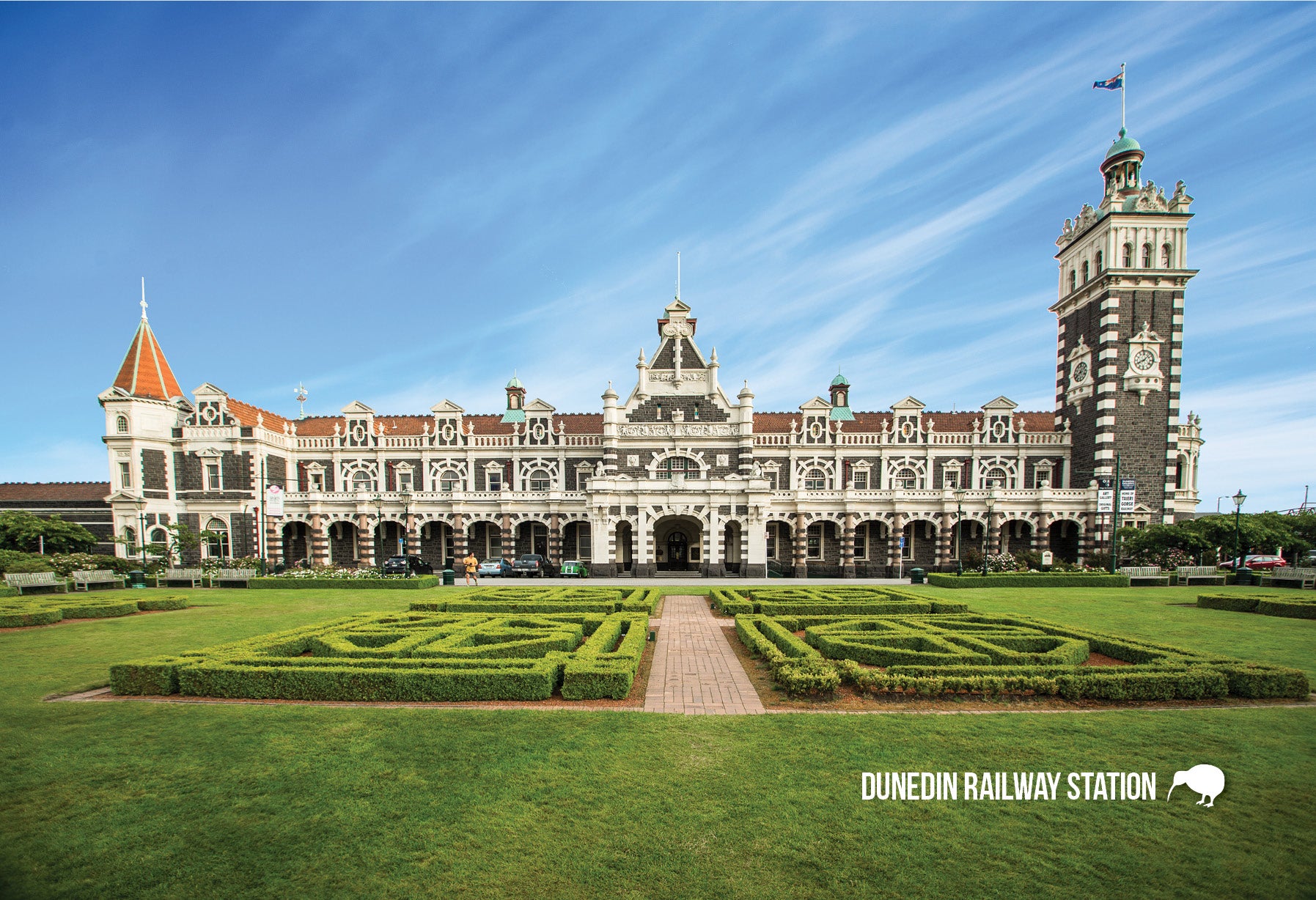 SDN456 - Dunedin Railway Station - Small Postcard