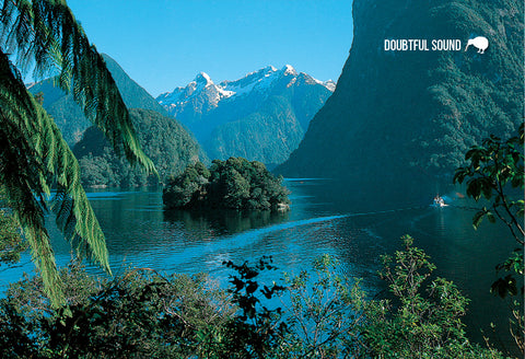 LFI059 - Mitre Peak Reflection, Milford Sound - Large Postc