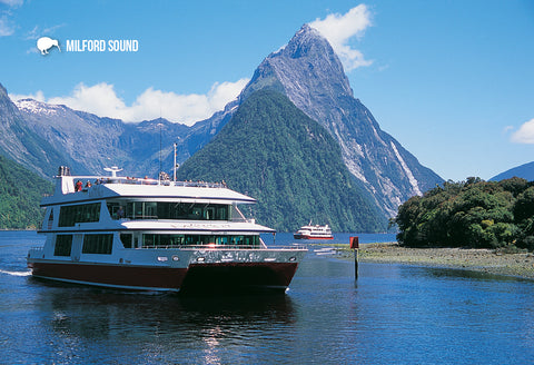 SFI41 - Milford Sound - Pride Of Milford - Small Postcard - Postcards NZ Ltd