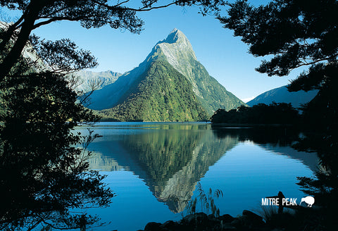 SFI57 - Mitre Peak Milford Sound - Small Postcard - Postcards NZ Ltd