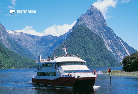 LFI059 - Mitre Peak Reflection, Milford Sound - Large Postc