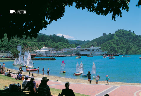 SMB659 - Picton - Small Postcard - Postcards NZ Ltd