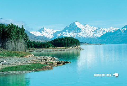 SMC370 - Mt Cook & Lake Pukaki - Small Postcard - Postcards NZ Ltd