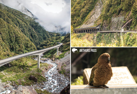 SMC374 - Arthurs Pass Multi - Small Postcard - Postcards NZ Ltd
