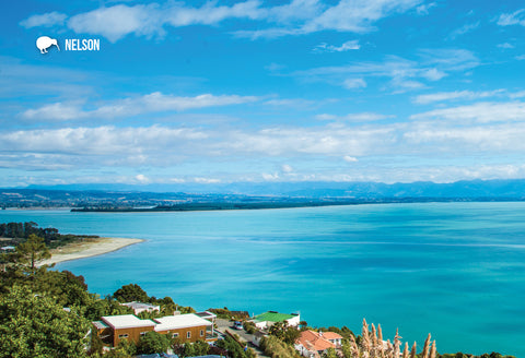 SNE723 - Tahunanui Nelson - Small Postcard - Postcards NZ Ltd