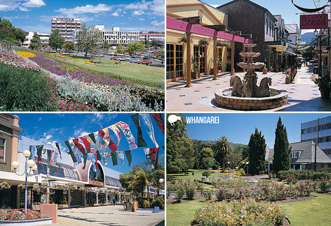 SNO712 - Whangarei Multi - Small Postcard - Postcards NZ Ltd
