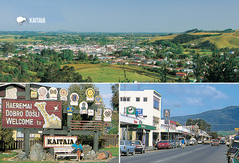 SNO799 - Kaitaia Multi - Small Postcard - Postcards NZ Ltd