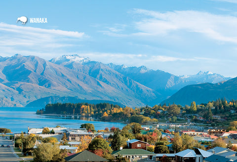 SOT378 - Lake Wanaka Autumn - Small Postcard - Postcards NZ Ltd