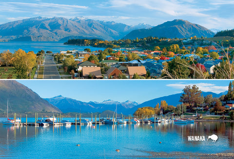 SOT405 - Wanaka Multi - Small Postcard - Postcards NZ Ltd