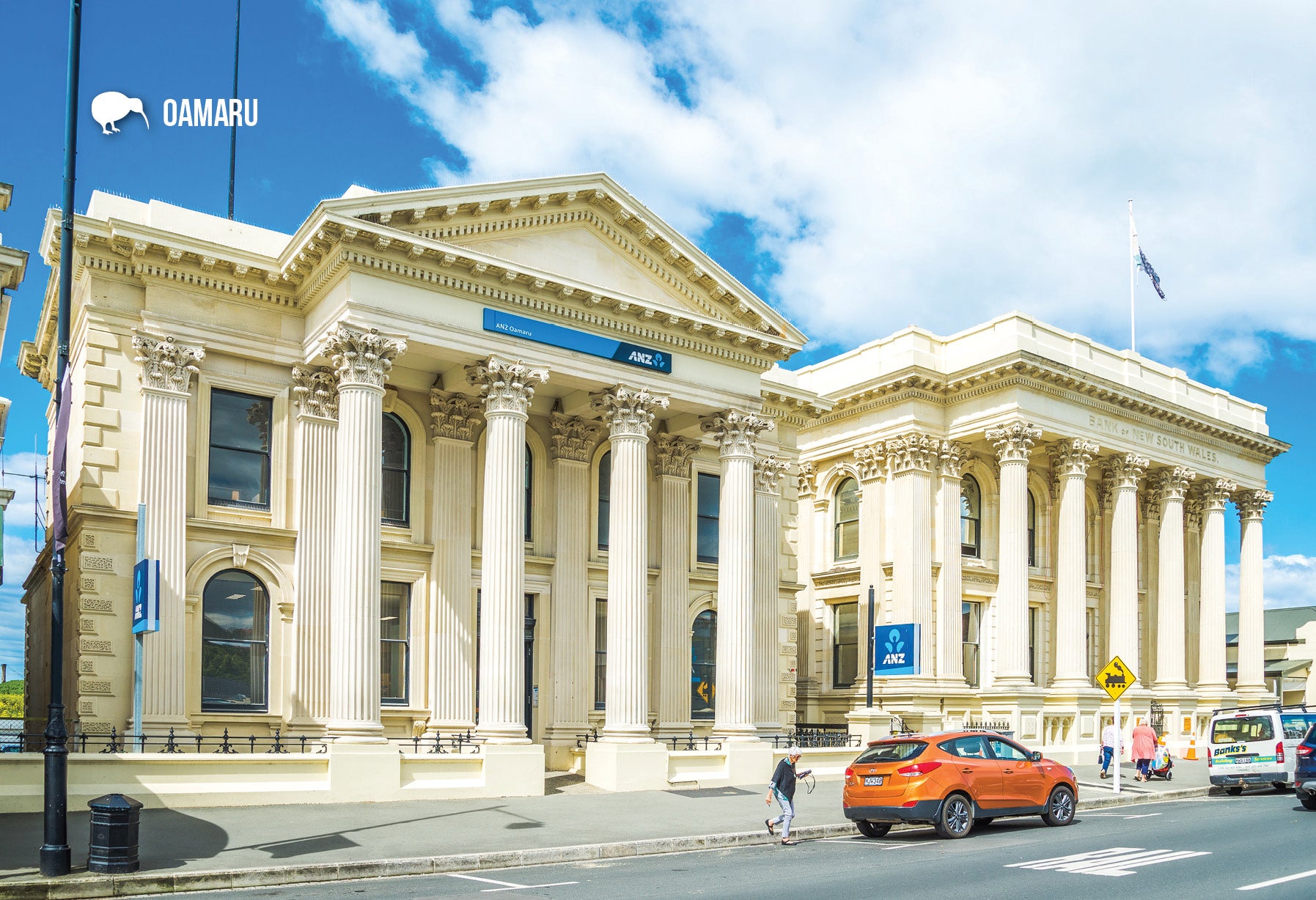SOT766 - Thames St, Oamaru - Small Postcard