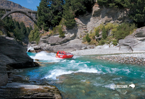 SQT814 - Shotover Jet - Small Postcard - Postcards NZ Ltd