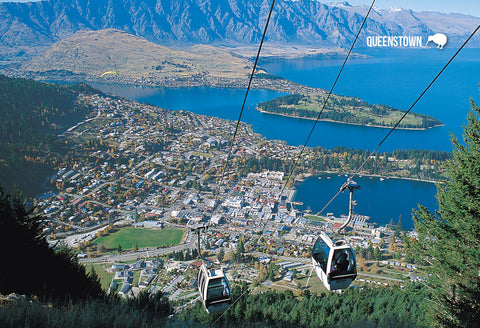 LQT128 - Queenstown, Night View - Large Postcard