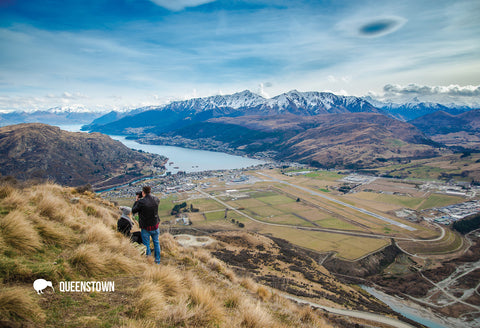 SQT827 - Queenstown From Remarkables - Small Postcard - Postcards NZ Ltd