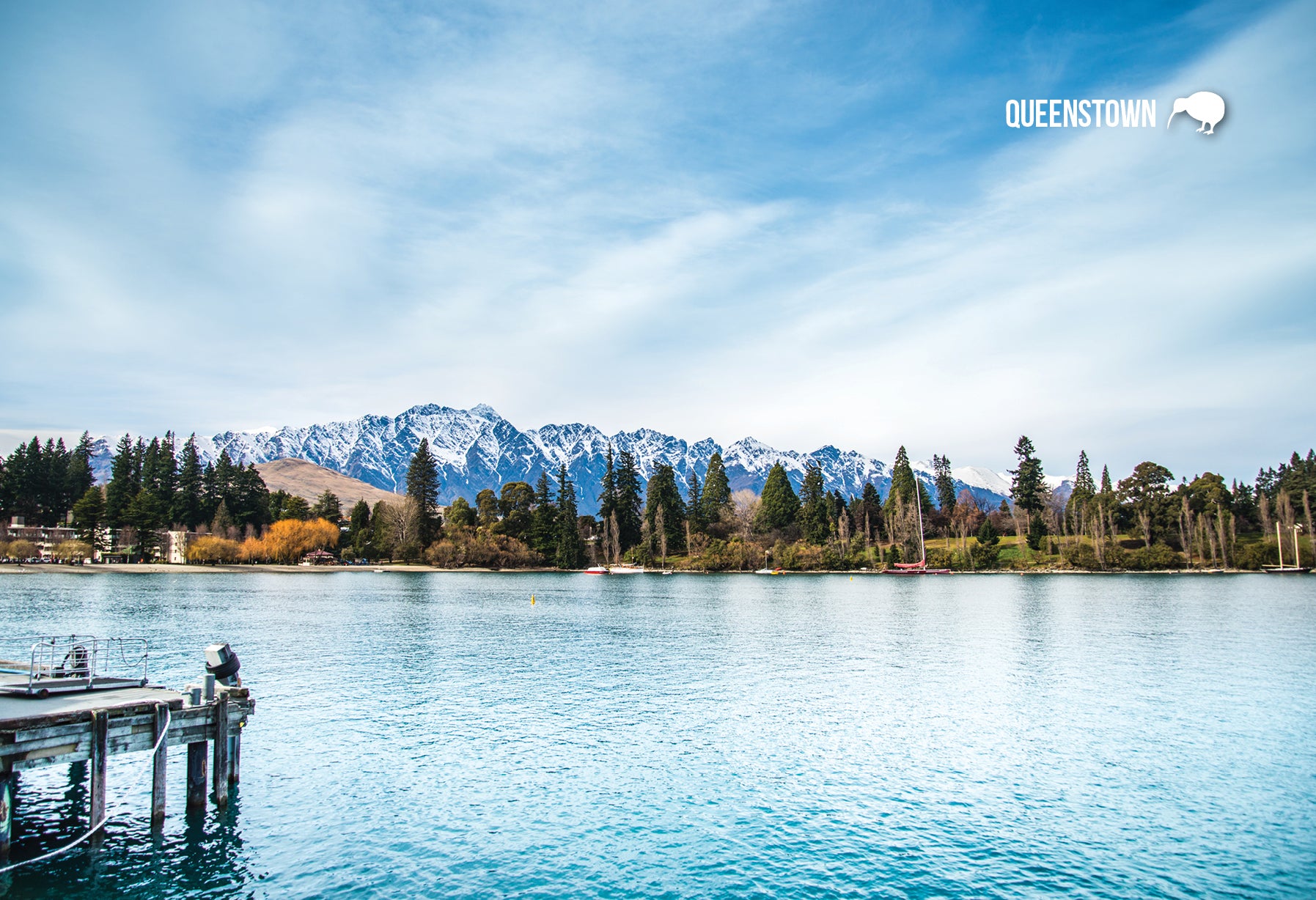 SQT830 - Queenstown/Lake Wakatipu - Small Postcard
