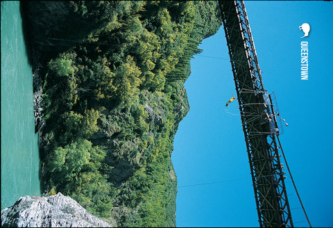 SQT833 - Bungy Jump - Small Postcard - Postcards NZ Ltd