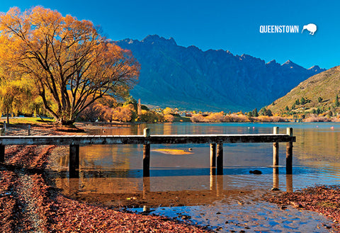 SQT837 - Remarkables & Frankton Arm - Small Postcard - Postcards NZ Ltd